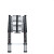 熙尚折叠梯加厚铝合金梯子便携式竹节升降梯子工程梯伸缩梯 德标单面伸缩梯2.6米 加厚30间