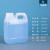 HDPE耐酸碱密封5升化工包装桶5KG小方桶壶消毒液2.5l塑料桶 1L-半透明