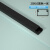 铸固 PVC加厚方形走线槽 单层加厚塑料明装隐形小线槽自粘方形网线槽 20X10黑色一米