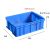 冰禹 BY-1188 蓝色加厚塑料周转箱 可带盖零件盒物流箱 480*356*170mm
