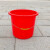 好运马 大号红色水桶塑料桶加厚带盖子手提圆桶清洁桶 无盖款18L（加厚）