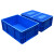 卧虎藏龙 EU周转箱塑料箱 汽配可堆式储物箱零件箱 蓝色无盖1200*400*280