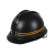 吉象 V型矿用安全帽 抗静电级ABS BT型（可佩戴头灯） 黑色