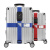 行李箱绑带十字打包带安全固定托运旅游箱子保护束紧加固带捆绑绳 一字蓝色不带锁
