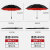 小米之家丽梵尔大号雨伞暴雨专用超大伞直杆长柄特大加大加厚双层抗风伞高 130cm外黑内红(2-3人用)