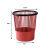 庄太太 办公室大容量压圈纸篓卫生间客厅垃圾桶【红色16L】ZTT0680