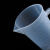 鸣固  实验室用品 pp塑料刻度量杯 带盖透明量杯带把手计量  塑料刻度量杯蓝线250ml带盖