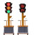 定制移动太阳能红绿灯警示灯十字路口道路施工指示灯箭头通信 200460型固定款 200四面
