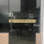 办公室玻璃门腰线透明磨砂镂空贴膜彩色小心玻璃贴纸提示贴防撞条 金色 金色四层印定制 100x12cm