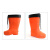 EVA泡沫棉水鞋 保暖棉靴安全鞋防滑耐磨可拆卸清洗内衬 桔红色 39码