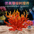 逸乐宠仿真珊瑚鱼缸造景装饰树枝黑色红色水族箱水底布景摆件海底世界 黄绿长条珊瑚