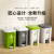 厨房脚踩垃圾桶脚踏大号家用商用大容量30升超大户外带盖高卫生桶 50L绿桶白盖 进口料送垃圾袋