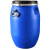 帕达曼 加厚法兰桶酒桶泔水桶密封桶旧化工桶塑料桶圆桶厨余发酵桶 60升蓝色全新料特厚法兰桶