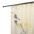 1GSHOP 窗帘专用免打孔安装点扣伸缩杆 卧室厨房遮光简易罗马杆浴室现代 白花纹32直径(配挂环) 0.7-1.1米