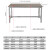 金固牢 不锈钢工作台 实验室操作台打包台维修操作台 切菜桌打包台打荷台 1800*800*750