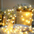 工创优品 LED小圆球灯串灯圣诞装饰生日布置氛围灯带6米40灯户外小彩灯 暖色电池款