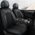 车鞍（chean）2019款福特翼搏1.5L自动铂翼运动版通用座套四季全包围皮革坐垫 黑白色豪华版