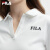 FILA斐乐女子短袖POLO衫2024年夏季新款修身运动休闲上衣 标准白-WT 175/92A/XL