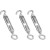 304不锈钢花篮螺丝 链条拉紧器 紧绳器 钢丝绳收紧器 调节钢索绳揽 M5（OC款）5个2F包 M10OC款2个/包
