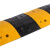 海斯迪克 gnjz-1085 减速带 橡胶 减速板 公路交通设施道路汽车限速带 100*35cm 4cm高人字形(带螺丝）