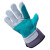 久瑞 JSH38 蓝绿色软牛皮电焊劳保手套 短款电焊手套 5双装 