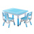 儿童积木桌子宝宝玩具游戏学习套装塑料长方形幼儿园桌椅子小家用 80*60单桌