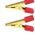 飓程 气动元件 铜鳄鱼夹电夹子测试夹电源 单位：对 中号（黑红一对） 