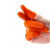 劳博士 一次性乳胶防滑手指套 工业橡胶手指套 劳保手套 橘色 29（大号100只）