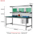固士邦轻型工作台车间物料桌汽修厂检测桌GD174二抽带插座2.4米