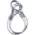 牛人 镀锌钢丝绳 双扣压制钢丝绳起重吊索工具 吊0.8T10mm3m价 