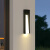 纯庆中山灯具户外壁灯防水长条别墅大门室外照明灯花园庭院灯具F486 黑色-52cm-暖光12W