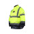 代尔塔 404012反光衣 防寒保暖防风雨警示荧光服工作服上衣S码