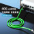 创优捷 超六类成品网线 CAT6A-G2S 2米 绿色 双屏蔽 金属接头 万兆网络连接线