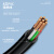  隆言 M12连接器8芯公头带线PLC传感器电缆防水阻燃航空插头线束A型弯头款1m LY-PC38E2