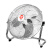 亿望（yiwang）台式趴地扇 强力电风扇大功率工业风扇 银色 10寸