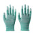 静电手套防工地劳保防滑工作透气薄款手套 绿色涂指手套(36双) S