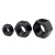 达尼胜  螺母黑色碳钢发黑外六角螺母 六角螺丝帽GB6170 M12（8.8级） 1000颗 