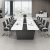 会议室长桌10人简约现代培训桌条形桌椅子带会议桌椅组合定制 6米+20张椅子