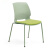 绿色塑钢接待椅会议室多功能休闲椅智慧教室学生椅美容职员椅前台 绿色-绿色软座[四脚款]