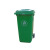 户外垃圾桶大号加厚塑料100l120240升室外商用环卫分类小区带盖桶 120L升级款+盖+轮