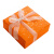 生日圣诞节日加厚超大感礼品礼物装饰礼盒包装纸书皮包书纸 璀璨星空-橙色 3张一份 76*52cm