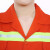 夏季短袖长袖环卫工装道路清洁高速养护反光条工作服套装薄劳保服 橘色薄半袖套装 M
