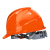 伟光 安全帽 新国标 ABS 工地建筑工程 防砸抗冲击 欧式透气安全头盔 橘色 旋钮式调节
