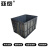 亚岳防静电周转箱电子元件物料盒黑色多规格方型PP塑料箱胶框 545*415*370mm