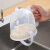 雅豪颖免手洗淘米盆洗米器创意免手洗淘米盆筛塑料淘米箩篮带沥水冲刷式 白色