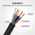 创优捷 橡胶防水电缆 JHS 5X4.0平方(3+2型）铜线潜水泵专用电缆 黑色 100米