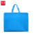 谋福（CNMF）912Y 热压无纺布袋定做logo淋膜袋手提袋培训购物定制 天蓝色 横版立体袋（30*38*10）20个装