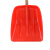 金诗洛 塑料雪铲 小号红色 长390mm 宽330mm 含柄 除雪铲推雪板扫雪锹 农用工具塑料锹 KT-153