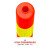 塑料警示柱防撞柱反光立柱路桩隔离柱交通安全道路标志柱 90CM EVA红色-车压不坏(送螺丝)