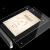 海斯迪克 HKW-344 亚克力展示牌 双面桌牌台卡广告牌 台签台卡架摆台定制 斜角木底强磁竖款（100×150mm）
